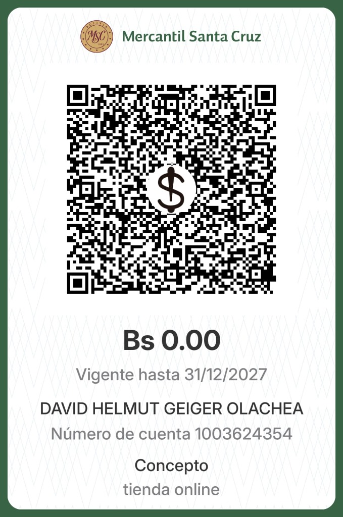 QR Oficial Banco Mercantil Santa Cruz