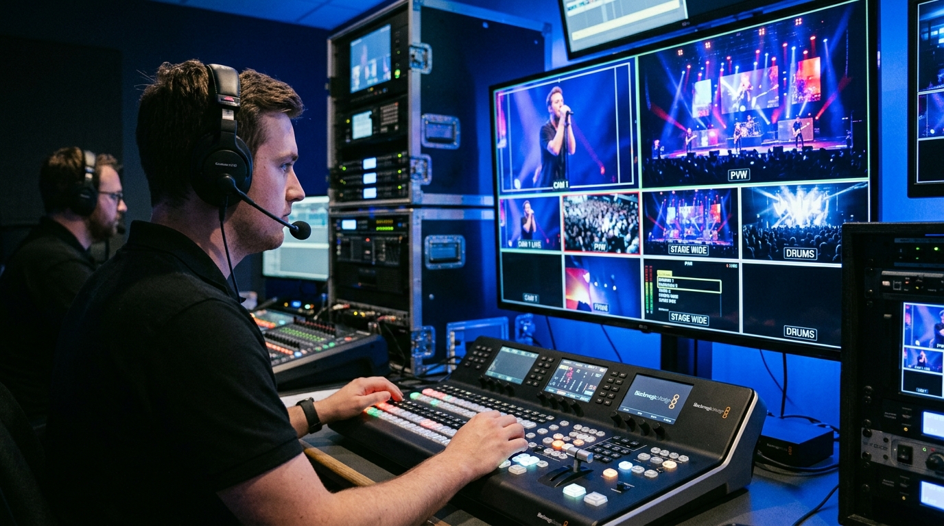 Consola de streaming en vivo